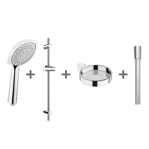 Sprchový set Jika Cubito na stěnu s mýdlenkou chrom H3651X00044731 Jika