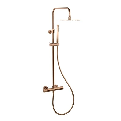 Sprchový systém SAT Aurum s termostatickou baterií broušený rose gold SATSSTKAURBRG SAT
