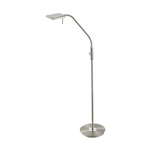 Trio Bergamo led stojací lampa nikl 420910107 TR420910107 Trio
