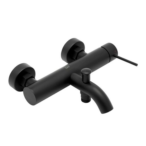 Vanová baterie SAT Aurum bez sprchového setu 150 mm černá matná SATBAUR222C SAT