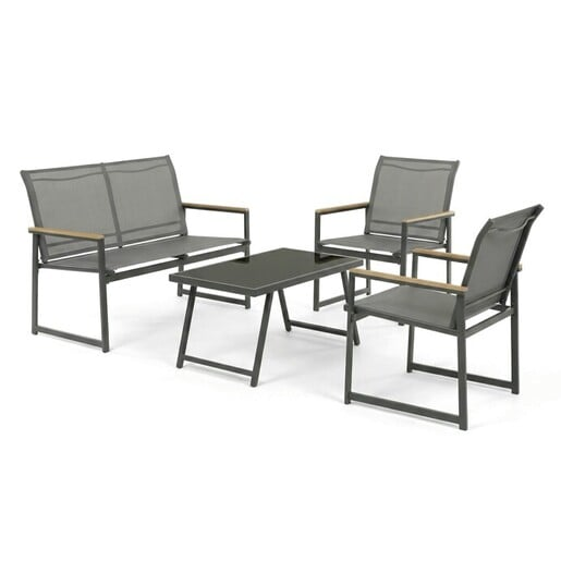 Zahradní set Autronic šedá kov AZS-S1212 GREY Autronic